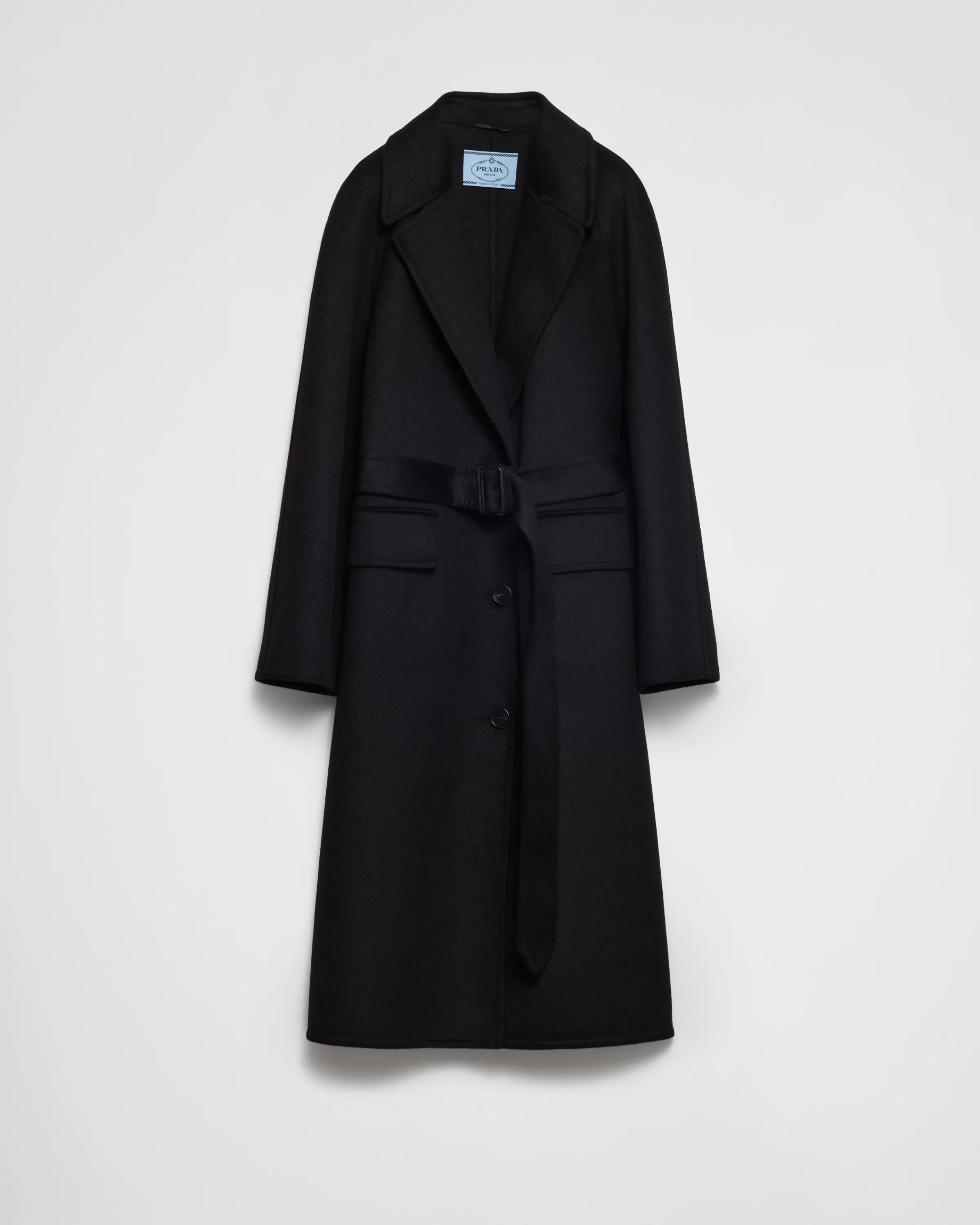 Donna Prada Cappotto monopetto in cashgora