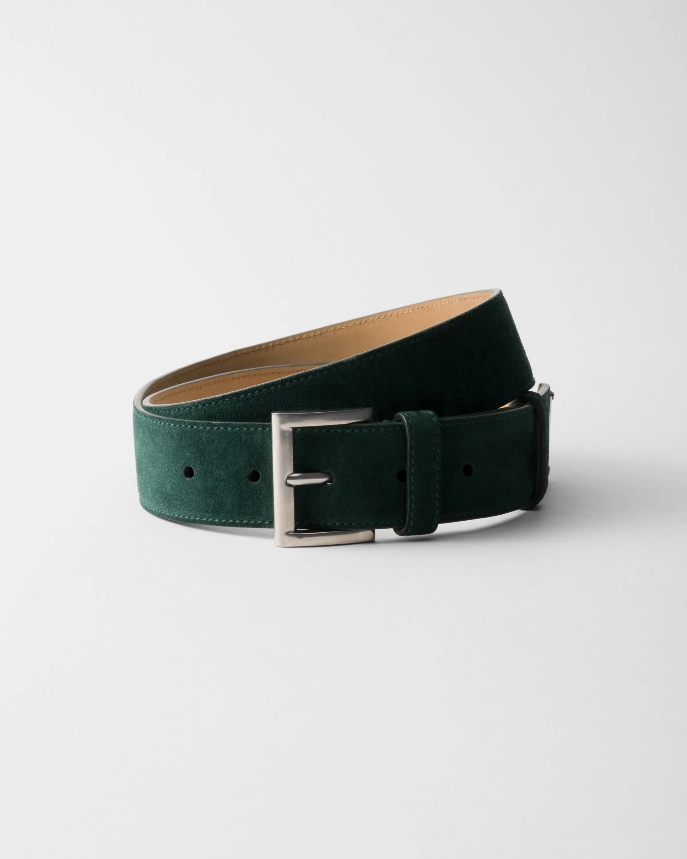 Uomo Prada Cintura in pelle scamosciata