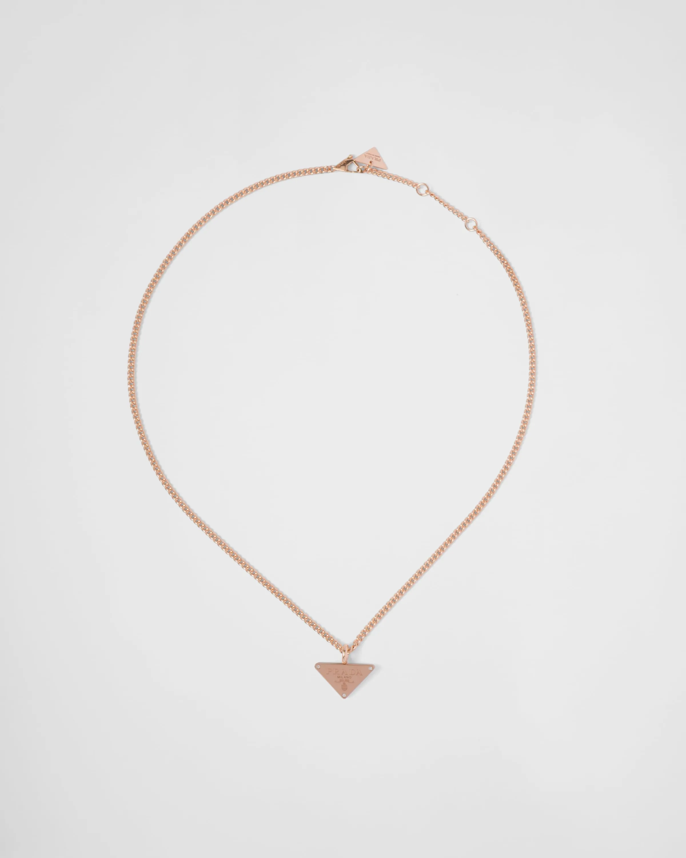 Prada Collana con pendente Eternal Gold in oro rosa con diamanti