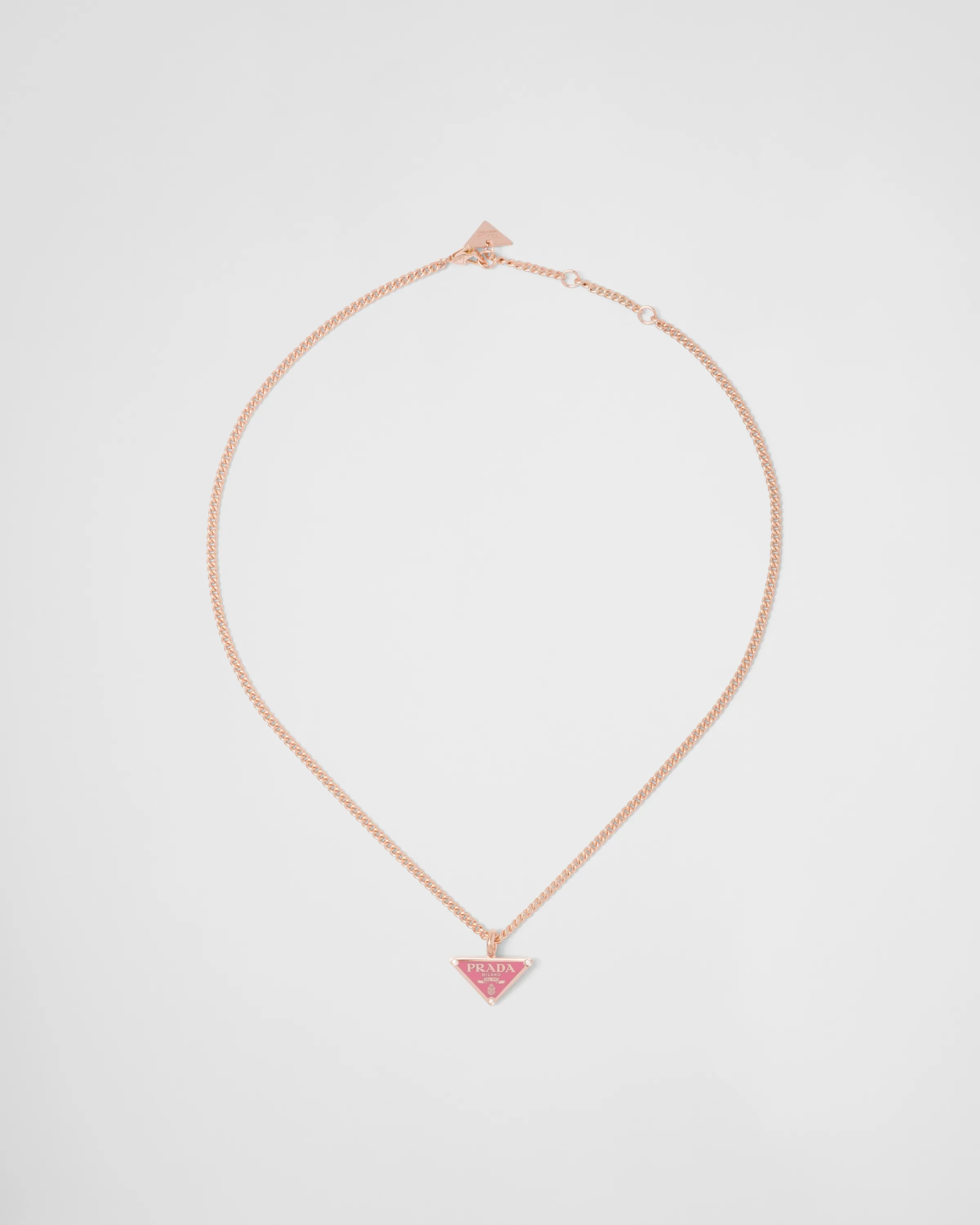 Prada Collana con pendente Eternal Gold in oro rosa con diamanti