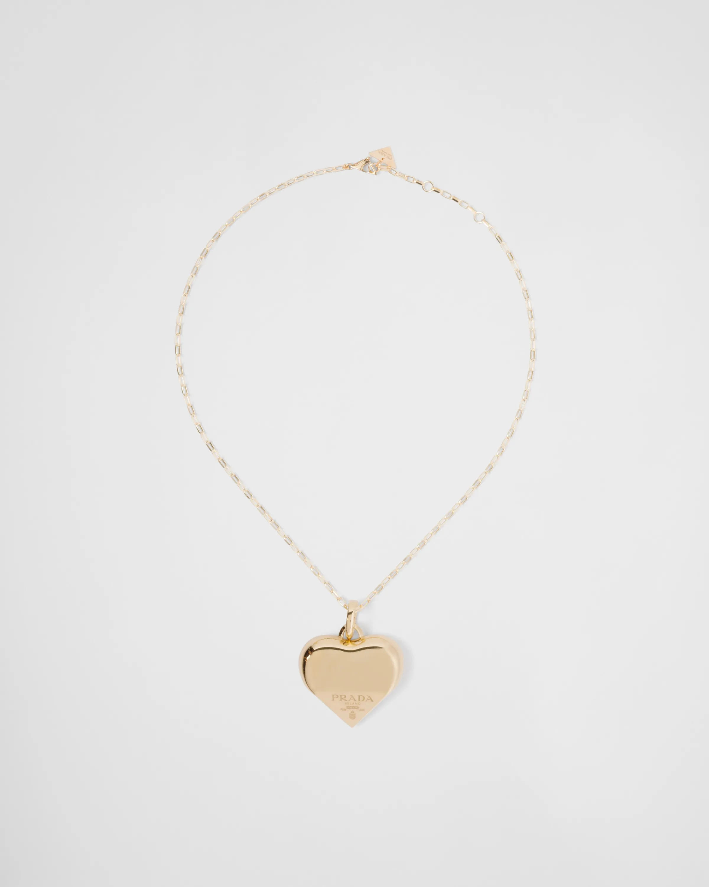 Prada Collana con pendente medium Eternal Gold in giallo