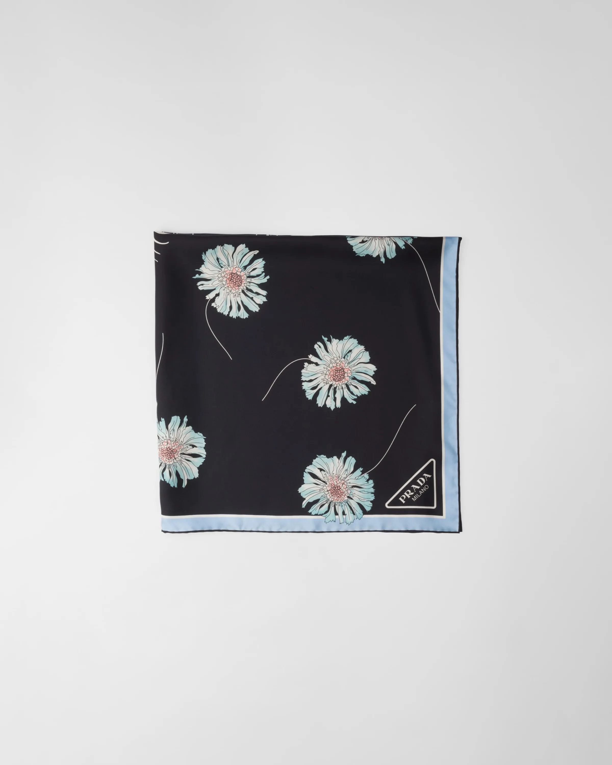 Donna Prada Foulard stampato in twill di seta