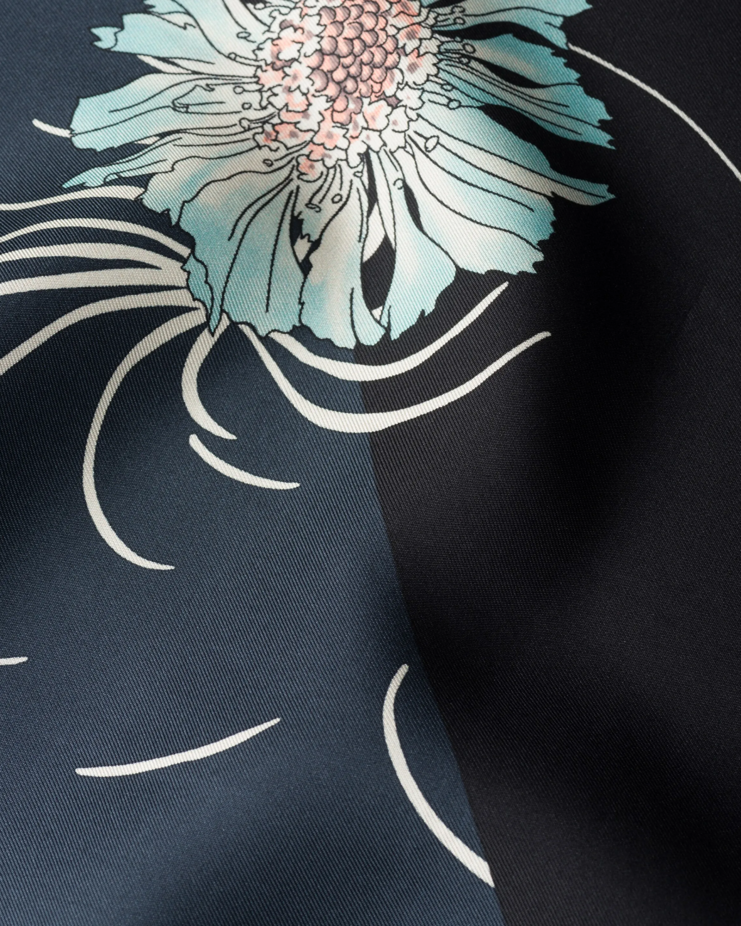 Donna Prada Foulard stampato in twill di seta