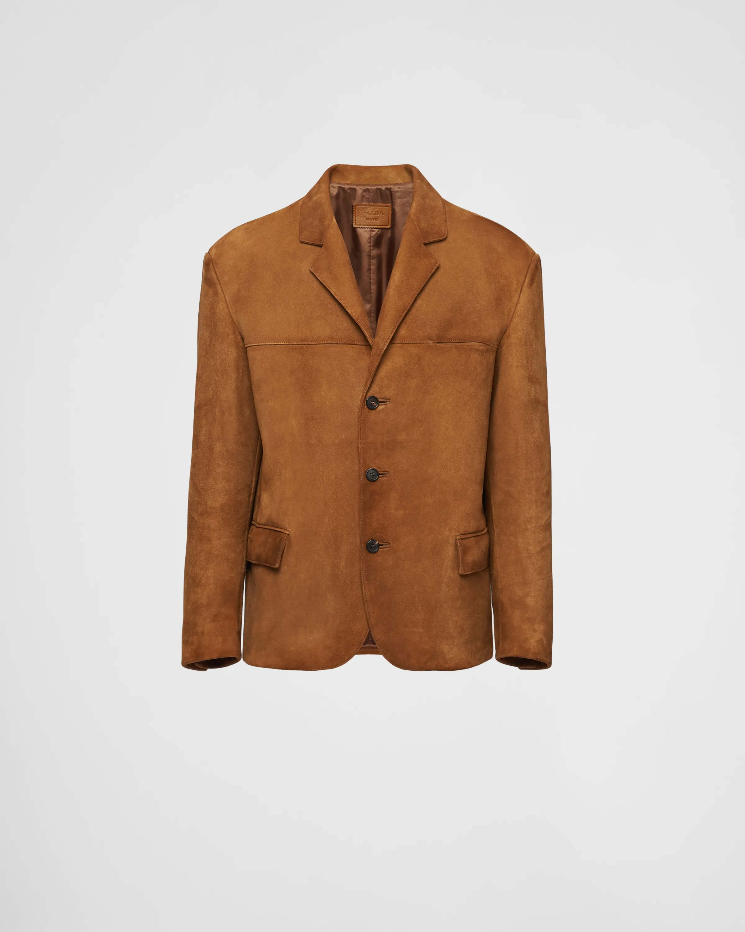 Uomo Prada Giacca in pelle scamosciata