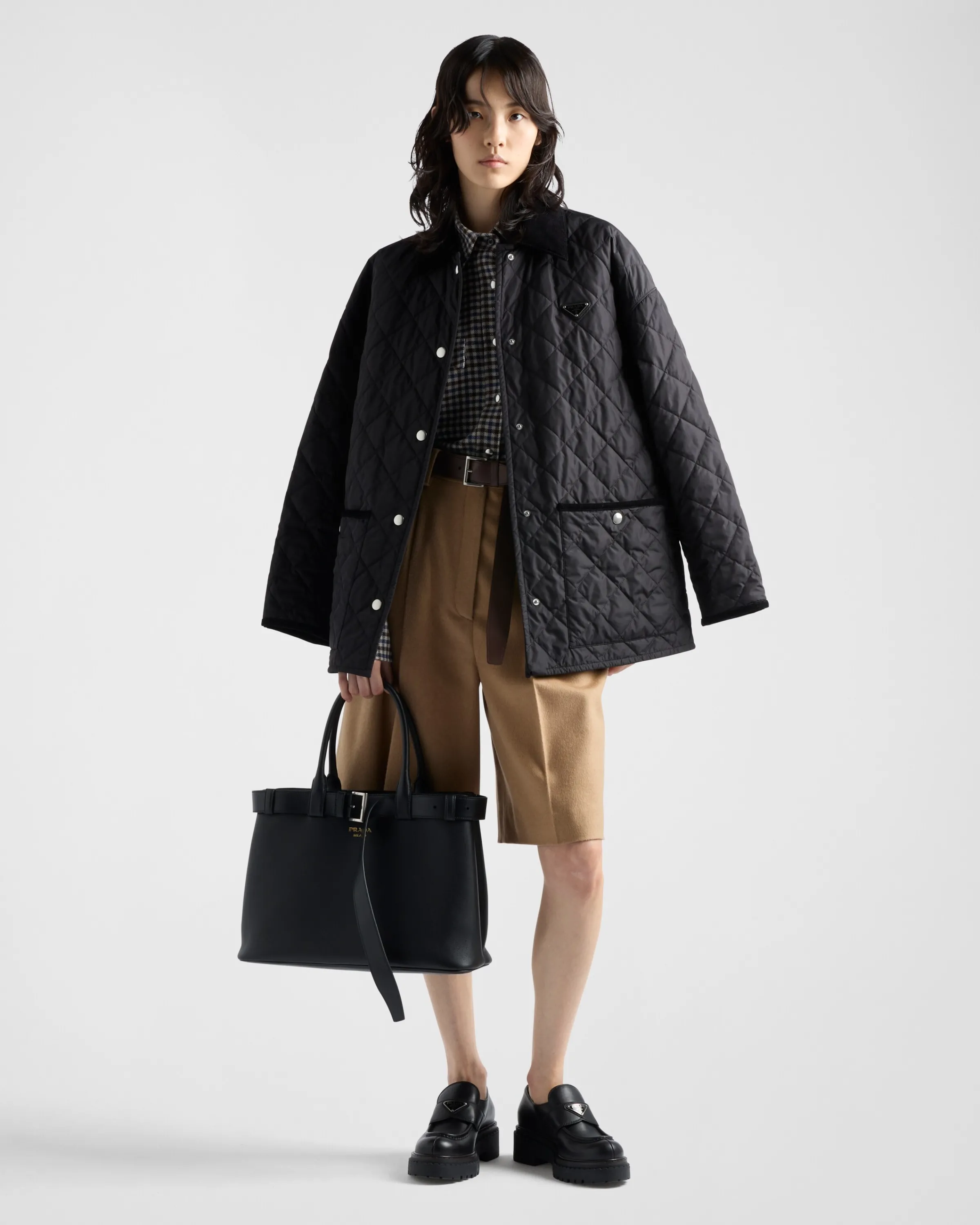 Donna Prada Giubbotto in Re-Nylon leggero
