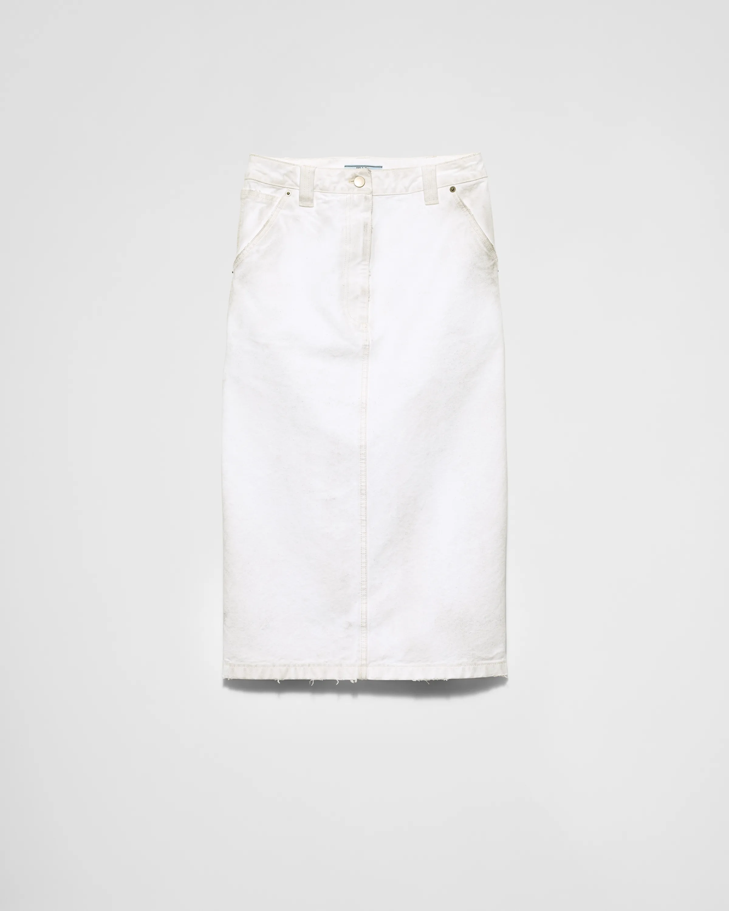 Donna Prada Gonna a tubino in canvas old