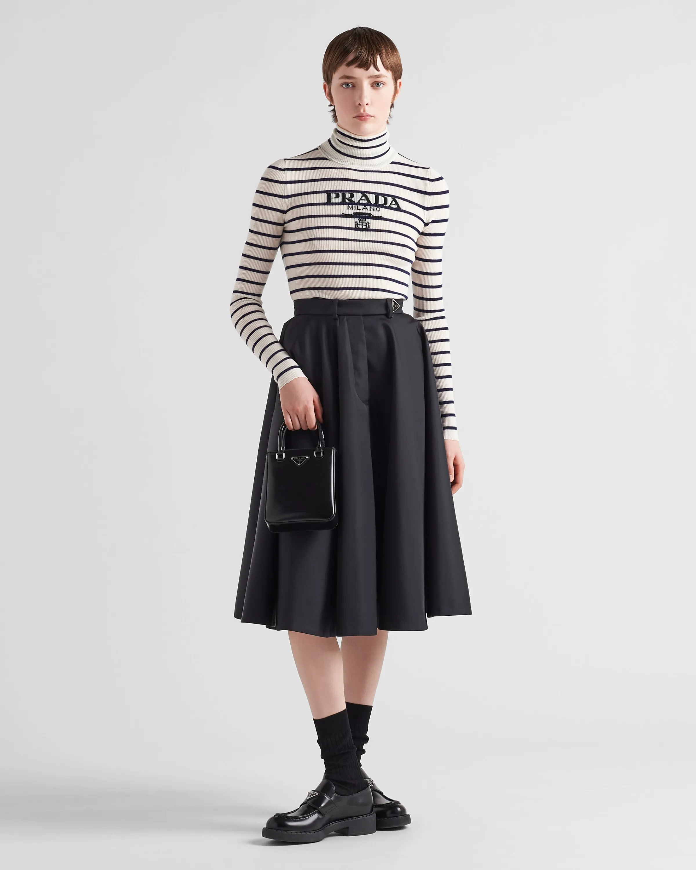 Donna Prada Gonna ampia in Re-Nylon