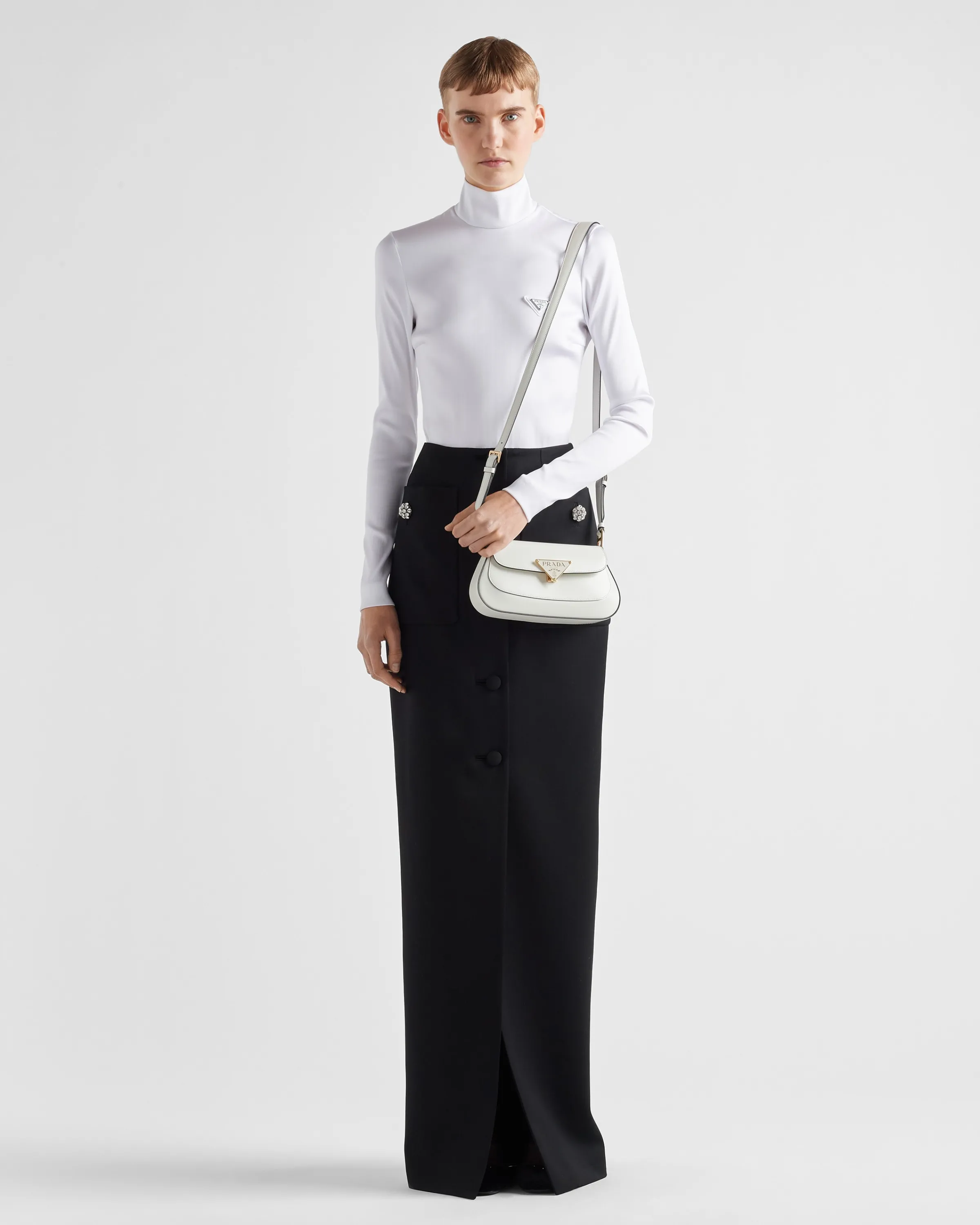 Donna Prada Gonna lunga in raso di lana