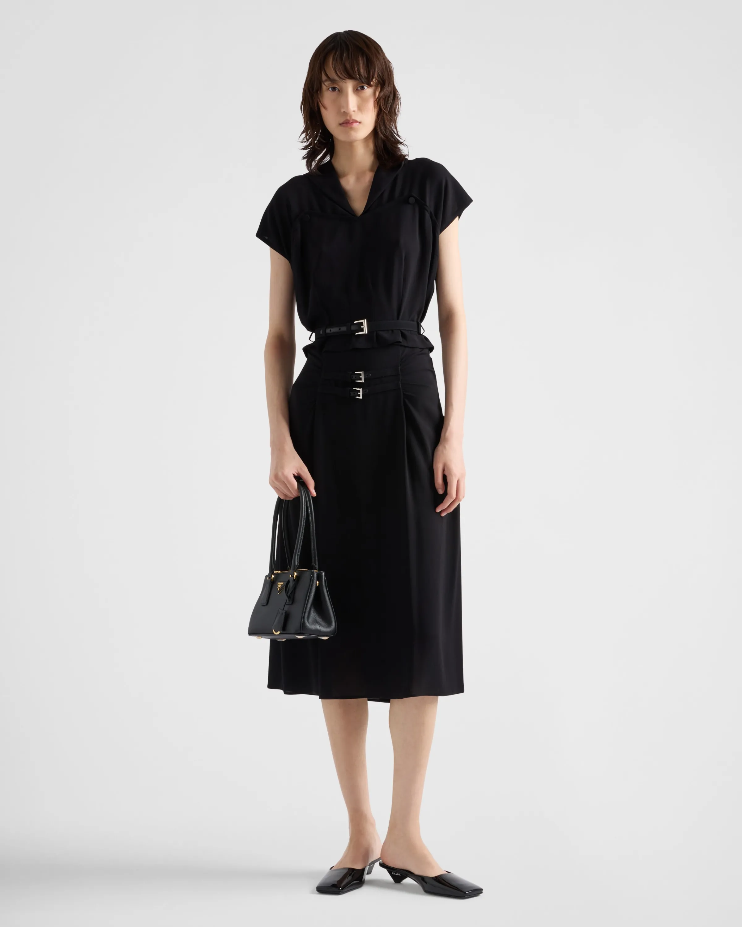 Donna Prada Gonna midi in sablé