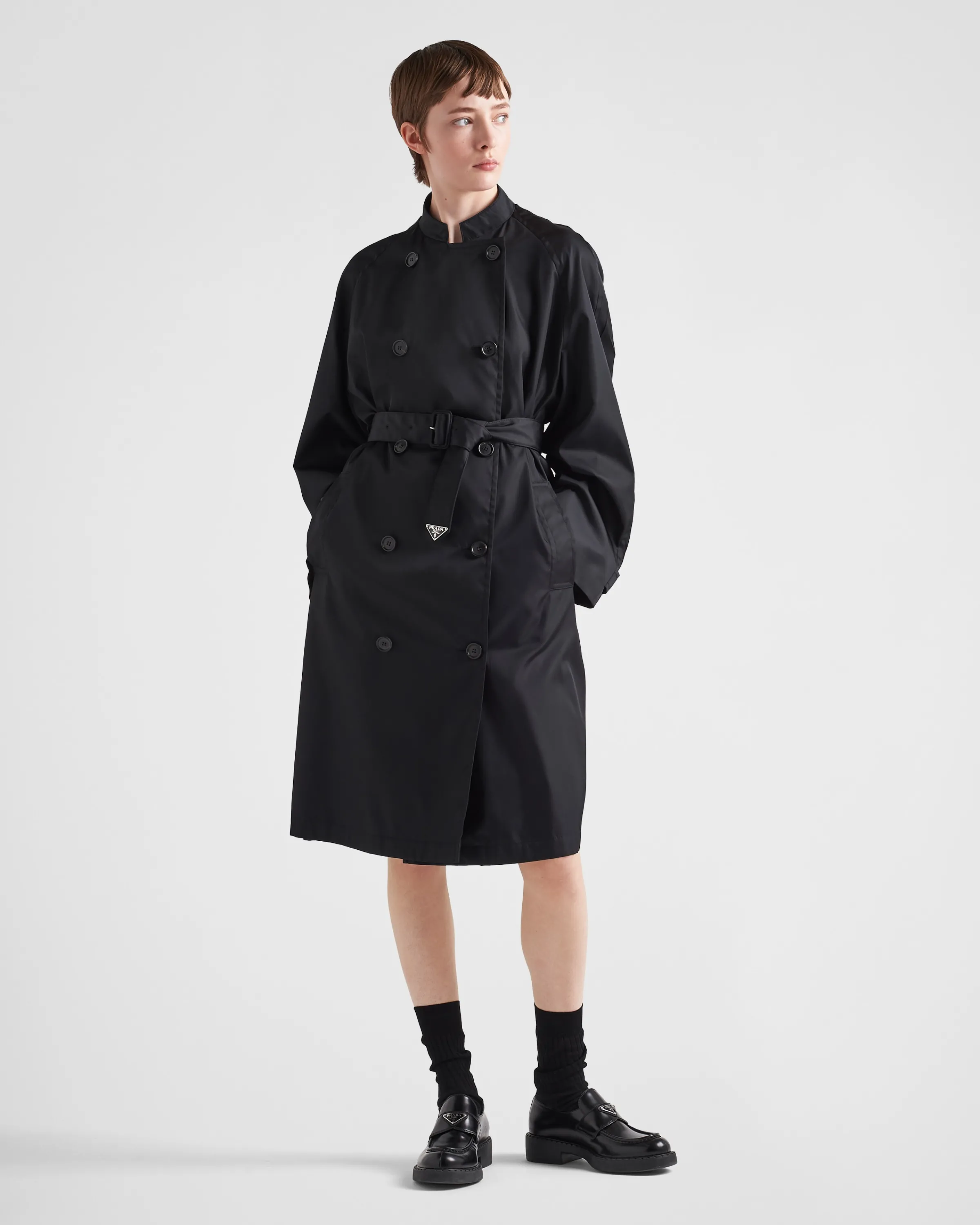 Donna Prada Impermeabile in Re-Nylon