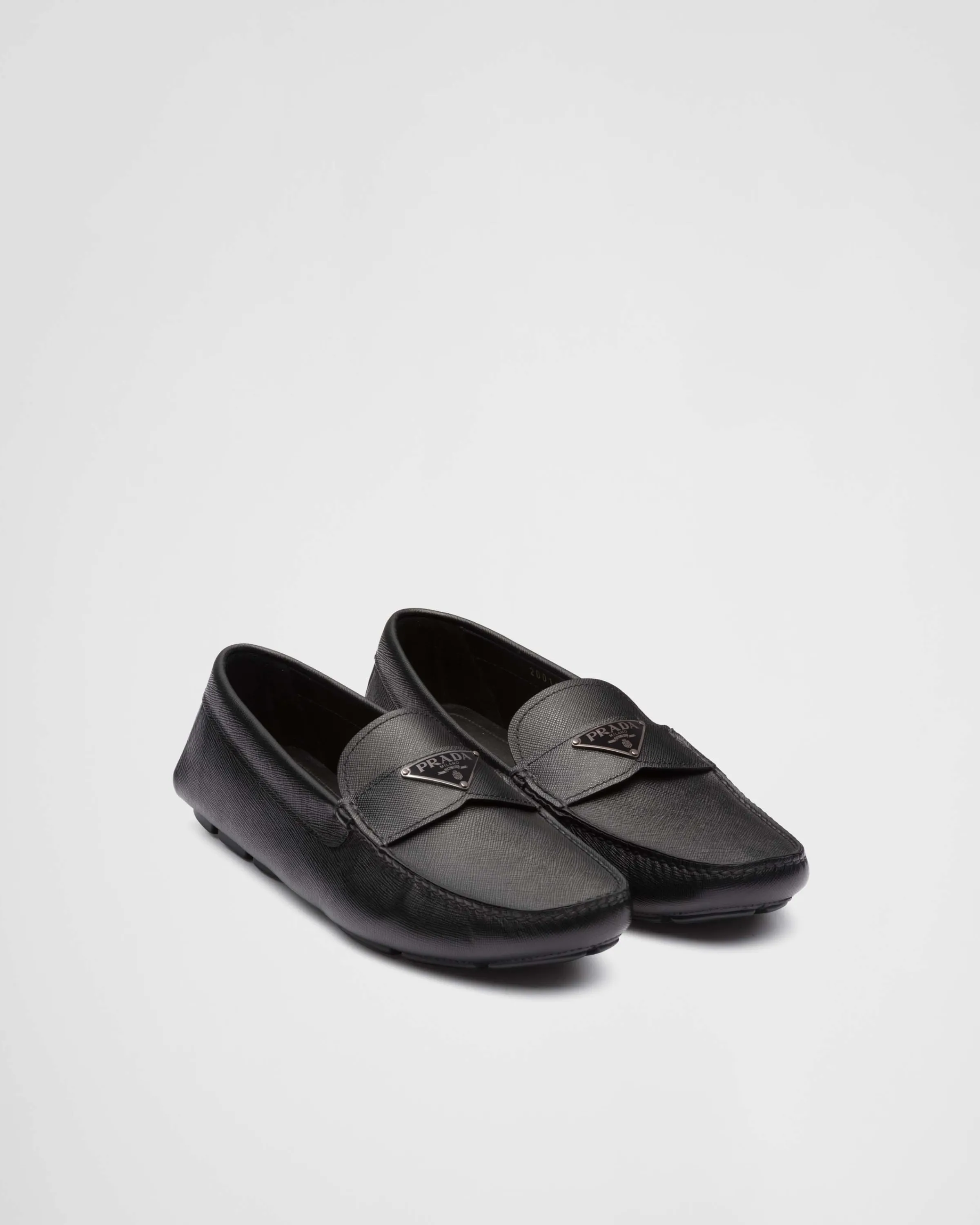 Uomo Prada Mocassini Driver in Saffiano