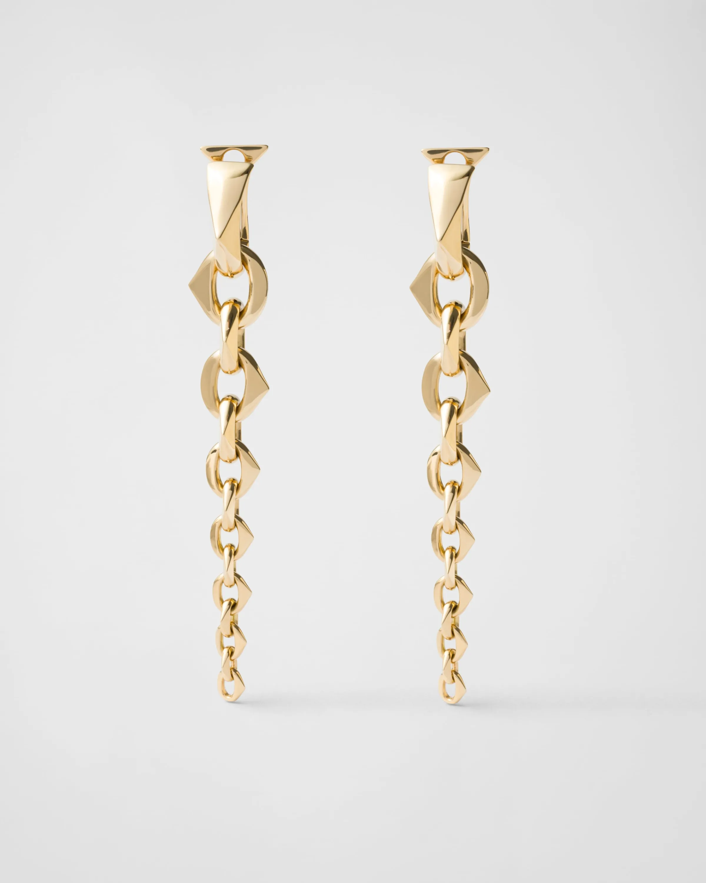 Prada Orecchini con pendenti Eternal Gold in giallo