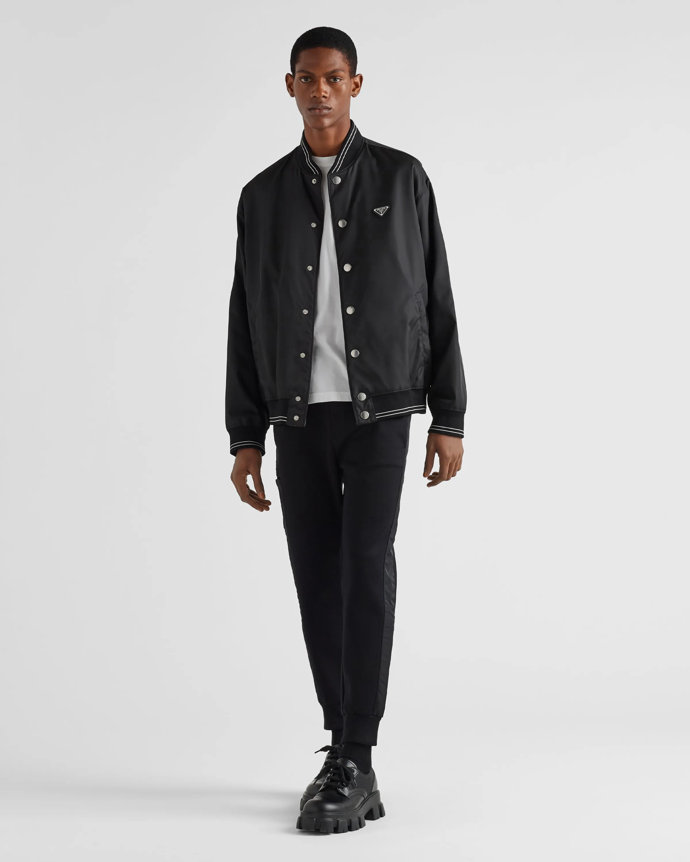 Uomo Prada Pantalone in felpa con dettagli in Re-Nylon