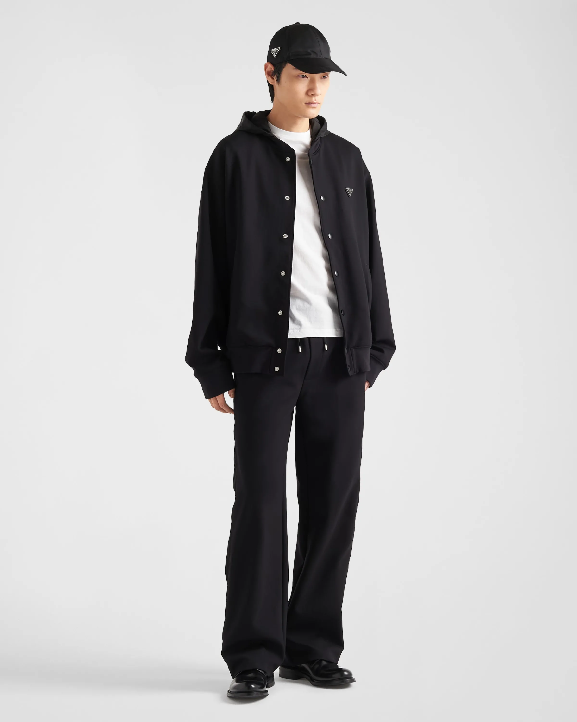 Uomo Prada Pantaloni in felpa con dettagli in Re-Nylon