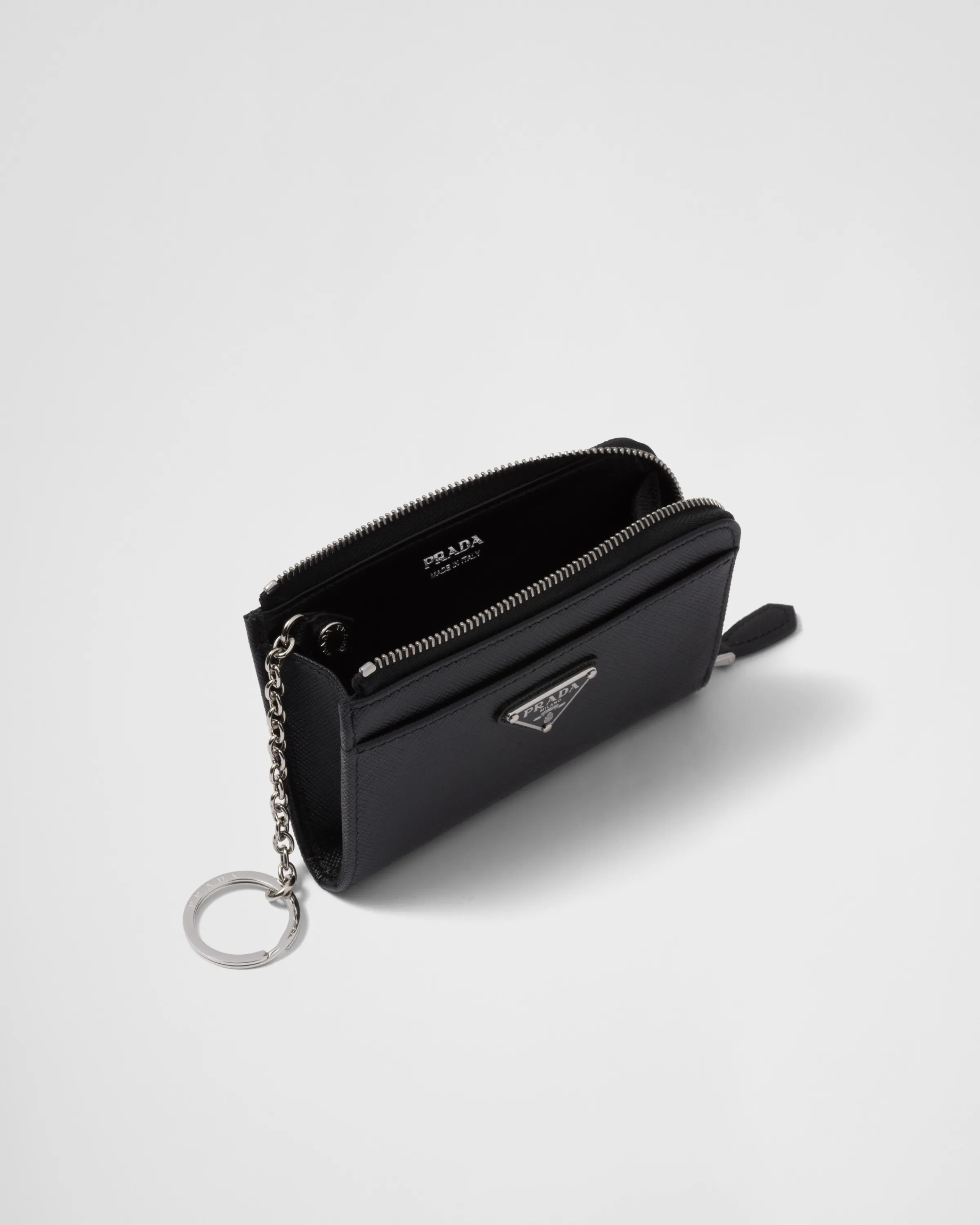 Donna Prada Portachiavi in Saffiano