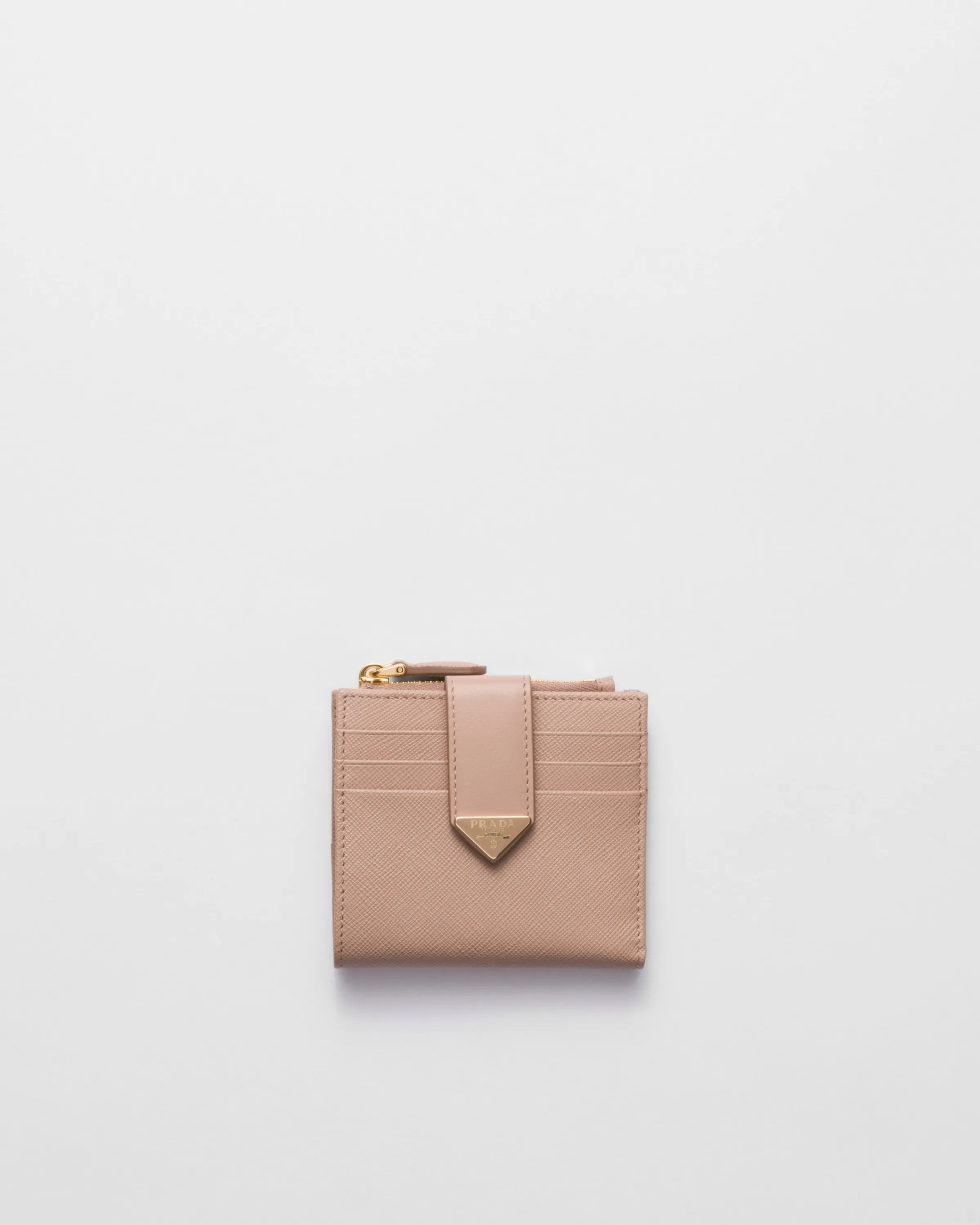 Donna Prada Portafoglio piccolo in Saffiano e pelle liscia