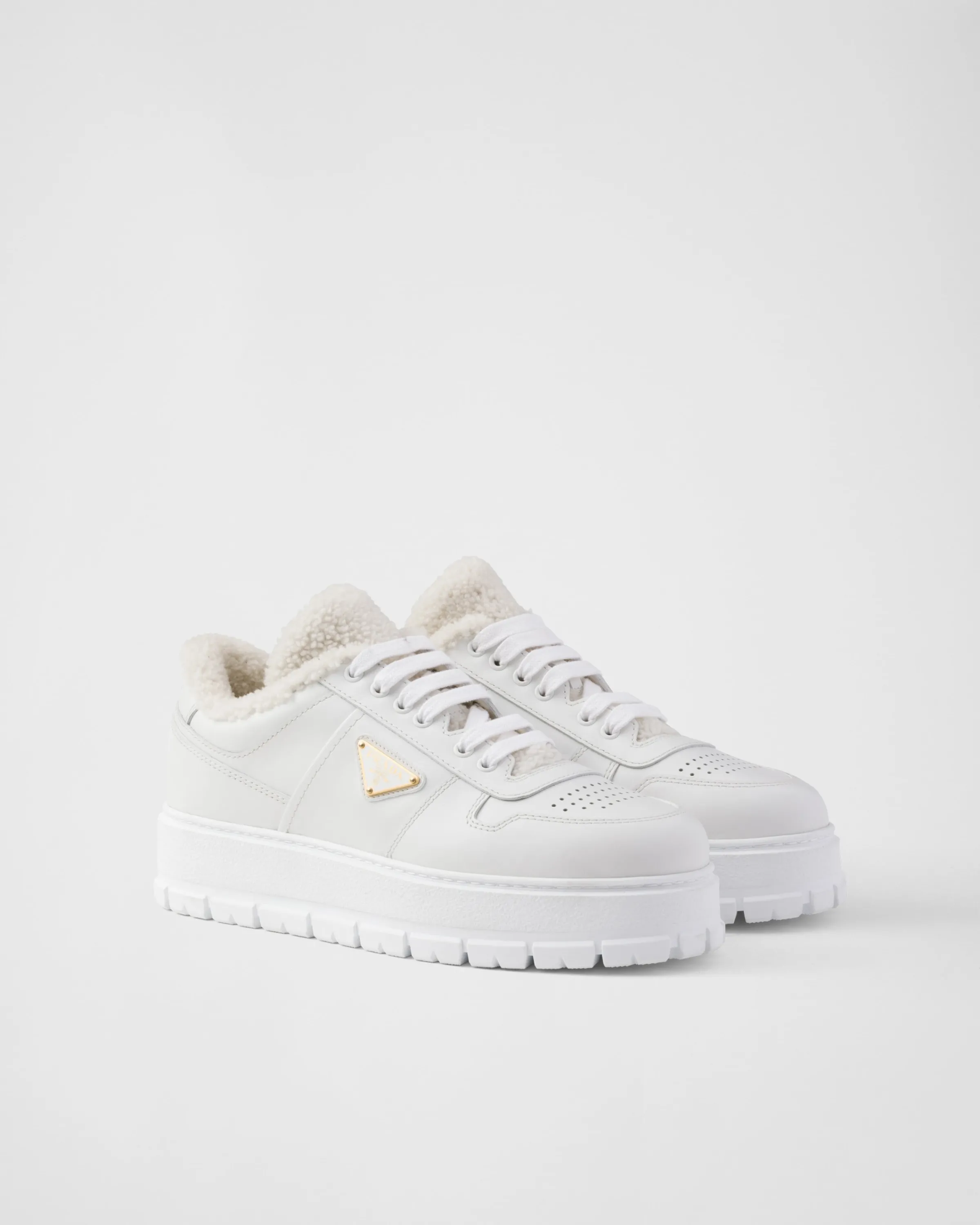 Uomo Prada Sneakers allacciate in pelle